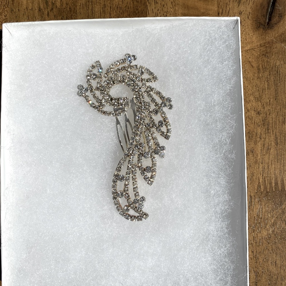 NWOT Silver Bride Bridesmaid Hair Comb